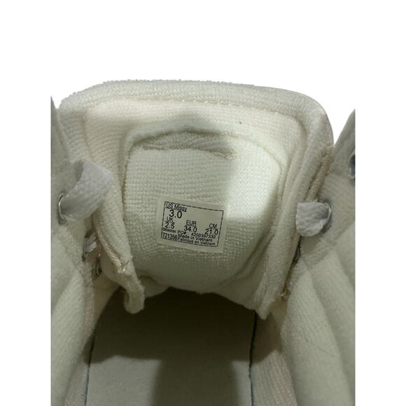 Vans Sk8-Hi Butterfly Embroidered High-Top Sneakers, Cream, Size 3.0 - Picture 6 of 7